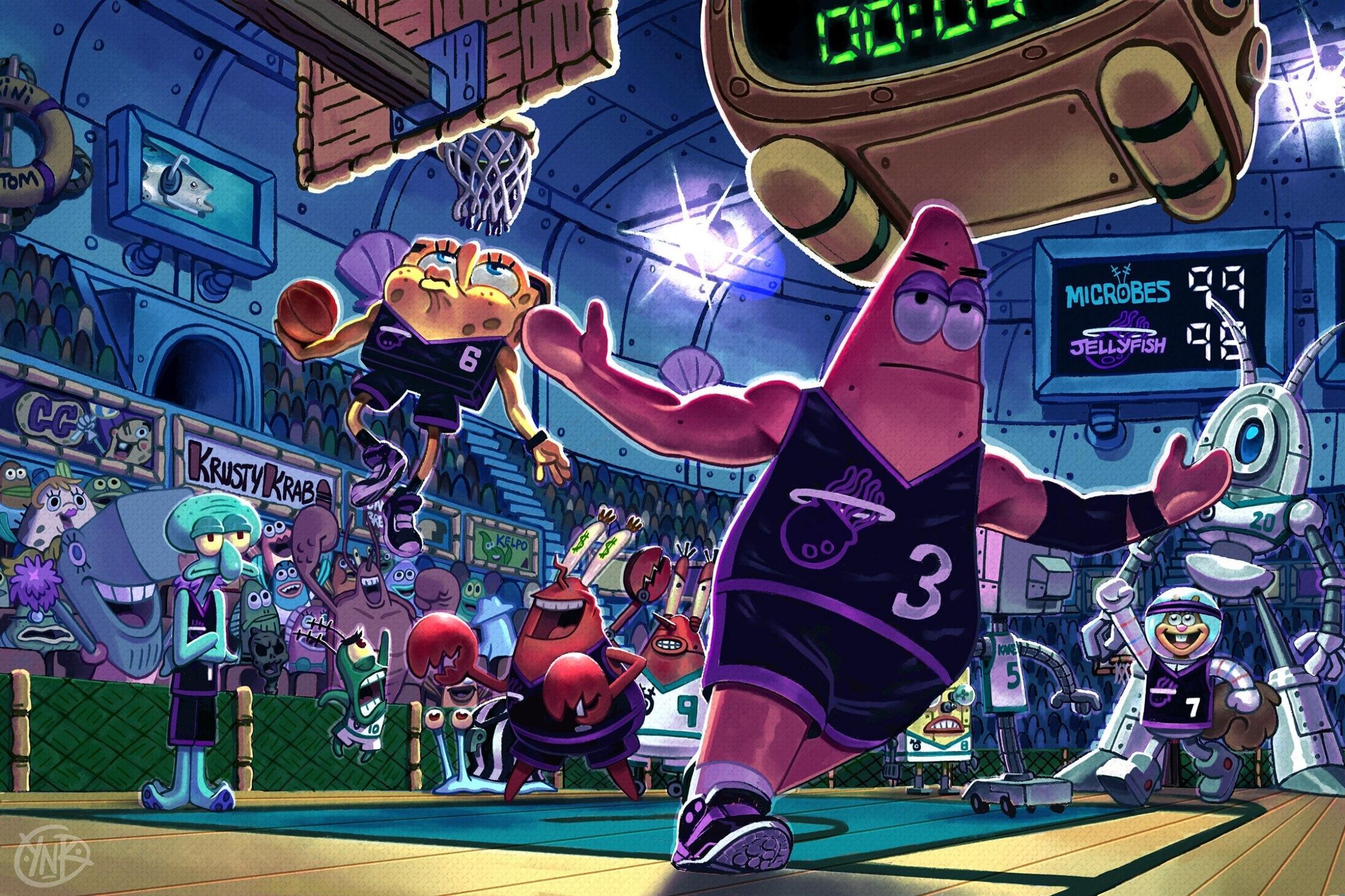 patrick basketball meme template